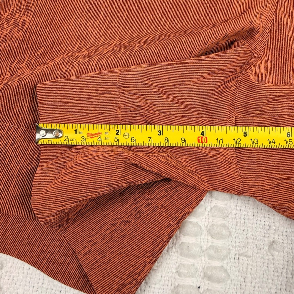 Athleta Echo Shorts High Waist Burnt Orange Rust Woodgrain‎ Size 6 Hiking Travel - Picture 10 of 10